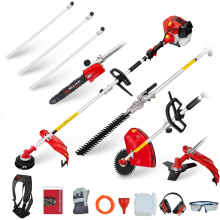 (3 Extension Poles) 52cc Long Reach Petrol Multi FunctionGarden Tool