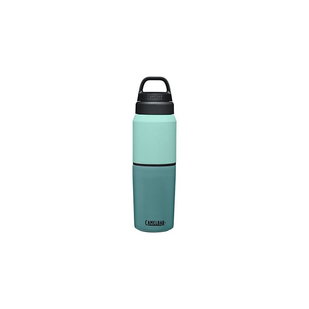 Camelbak Multibev Stainless Steel Vacuum Insulated Drinks Bottle - Coastal/Lagoon - 17oz/12oz - 500ml/350ml