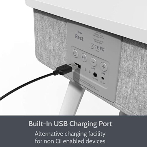 ibox Portable Smart Side Table Bluetooth Speaker Wireless Charging