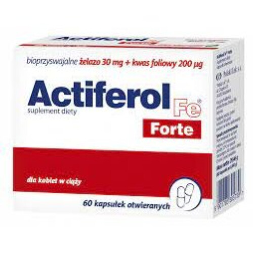 ACTIFEROL Fe Strong iron for pregnant women & children - 60capsules