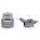 MORE4HOMES (Grey) Brookline Technology Fabric Manual Recliner Chair 8