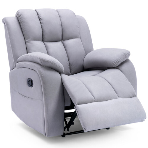 MORE4HOMES (Grey) Brookline Technology Fabric Manual Recliner Chair 2