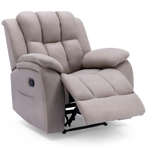 MORE4HOMES (Pumice) Brookline Technology Fabric Manual Recliner Chair 2