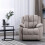 MORE4HOMES (Pumice) Brookline Technology Fabric Manual Recliner Chair 7
