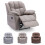 MORE4HOMES (Mocha) Brookline Technology Fabric Manual Recliner Chair 1