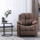 MORE4HOMES (Mocha) Brookline Technology Fabric Manual Recliner Chair 6