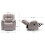 MORE4HOMES (Pumice) Brookline Technology Fabric Manual Recliner Chair 8