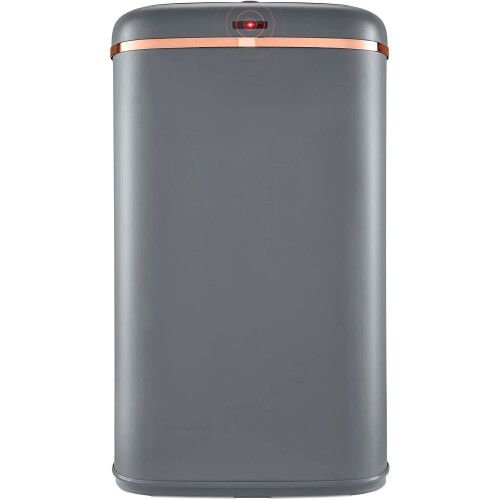 Tower 58L Square Sensor Bin By Tower T838010GRY Cavaletto Rectangler in Grey 1