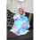 Ladies Oversized Hoodie Tie Dye Blue Snuggle 7