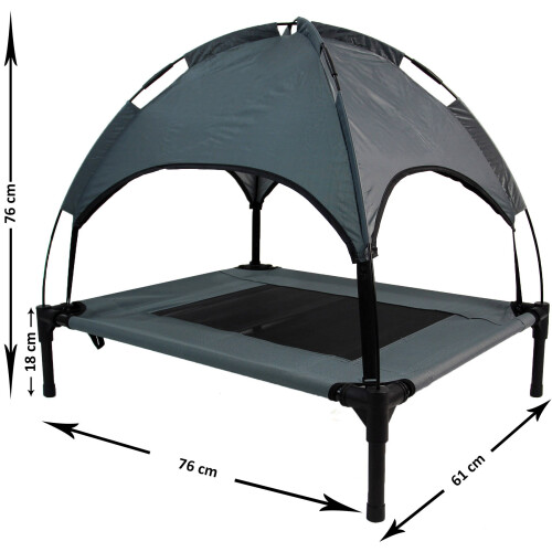 Elevated Pet Mesh Bed Cot with Canopy Cover Medium 1