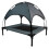 Elevated Pet Mesh Bed Cot with Canopy Cover Medium 8