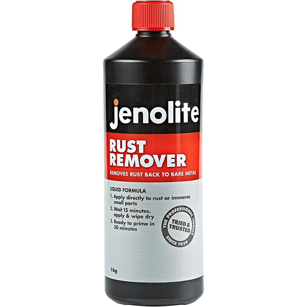 (1 Litre Original Liquid) JENOLITE Original Rust Remover | Rust Treatment | Removes Rust Back To Bare Metal