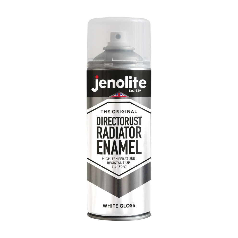 (1 x 400ml, White) JENOLITE Directorust Radiator Enamel Paint