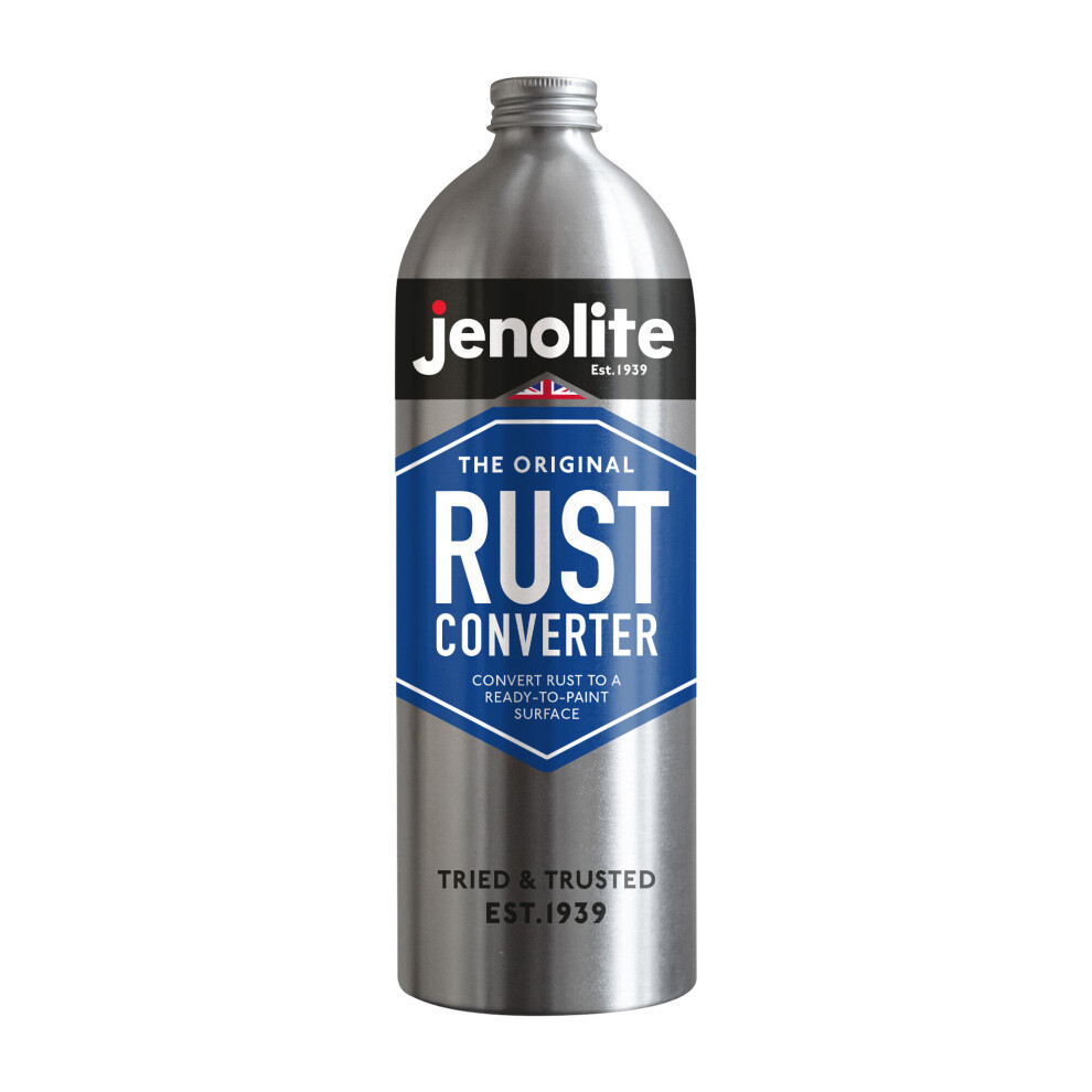 (1 Litre) JENOLITE Original Rust Converter | Convert Rust Into A Ready To Paint Surface | One Application | Neutralise & Prevent Rust