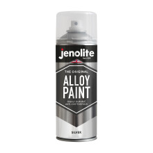 (1) JENOLITE Alloy Wheel Paint - Silver - Refurbish & Restore Car Alloys - Corrosion & Stone Chip resistant - 400ml