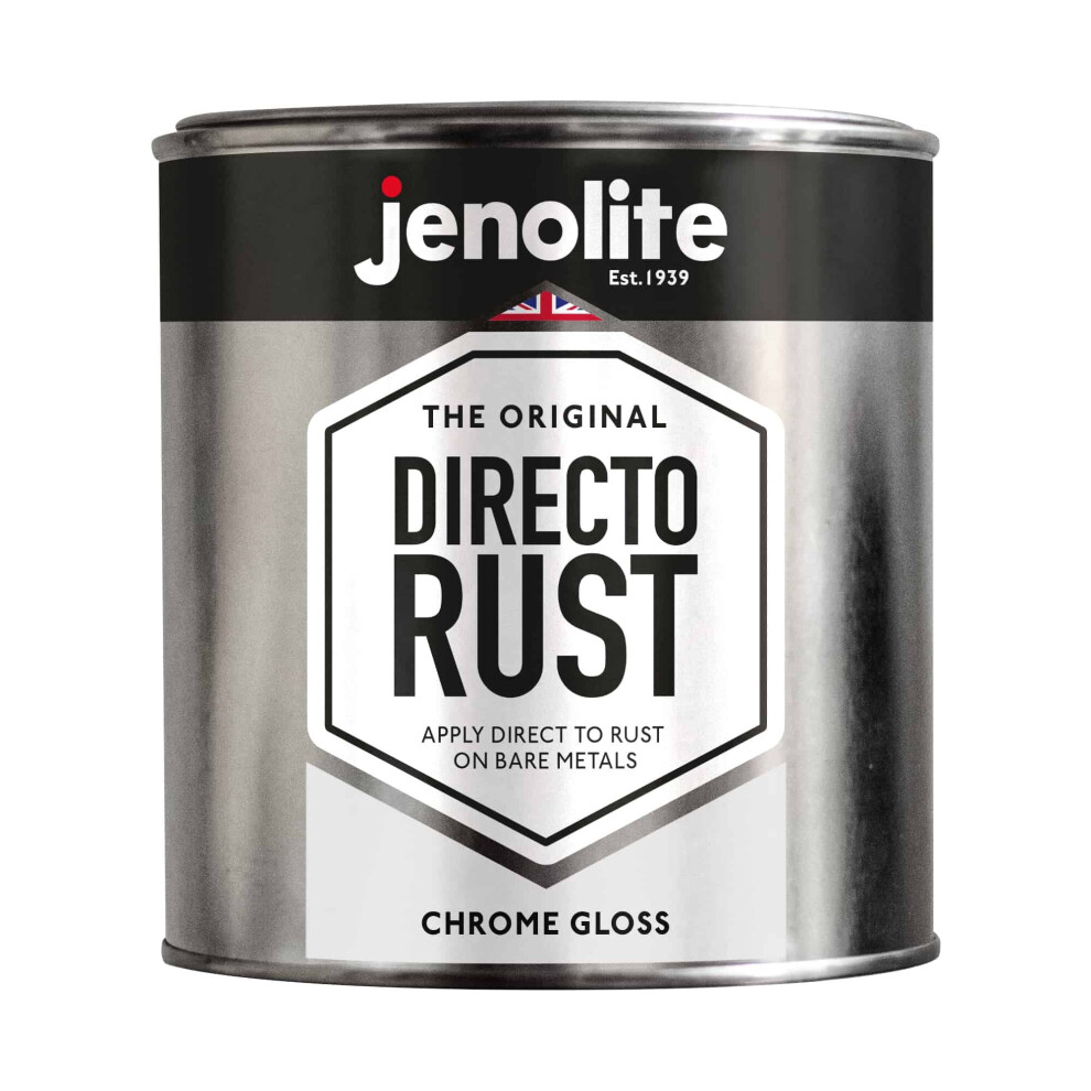 (1 Litre) JENOLITE Chrome Paint Smooth Chrome Finish - Suitable For Interior & Exterior Use