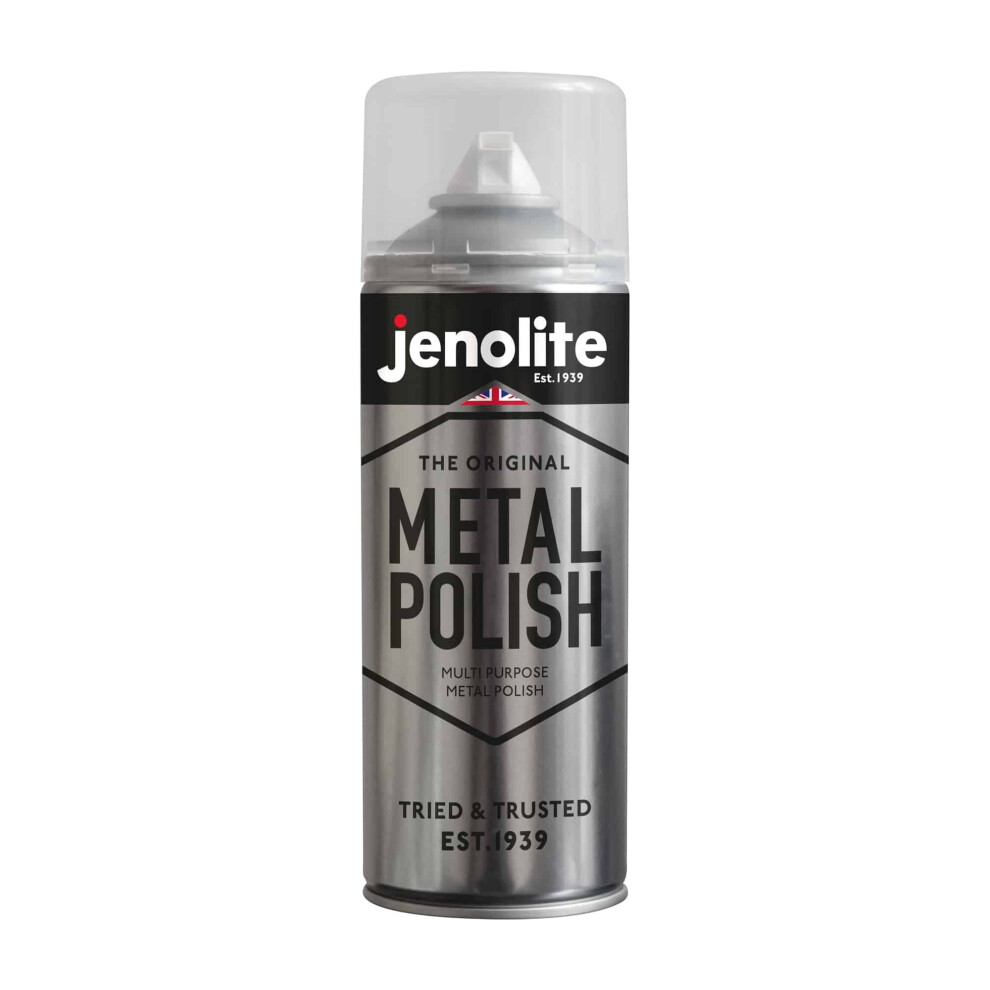 (1) JENOLITE Metal Polish Aerosol - Industrial Grade Polishing Foam - Suitable for Brass, Copper, Chrome, Stainless Steel & Pewter