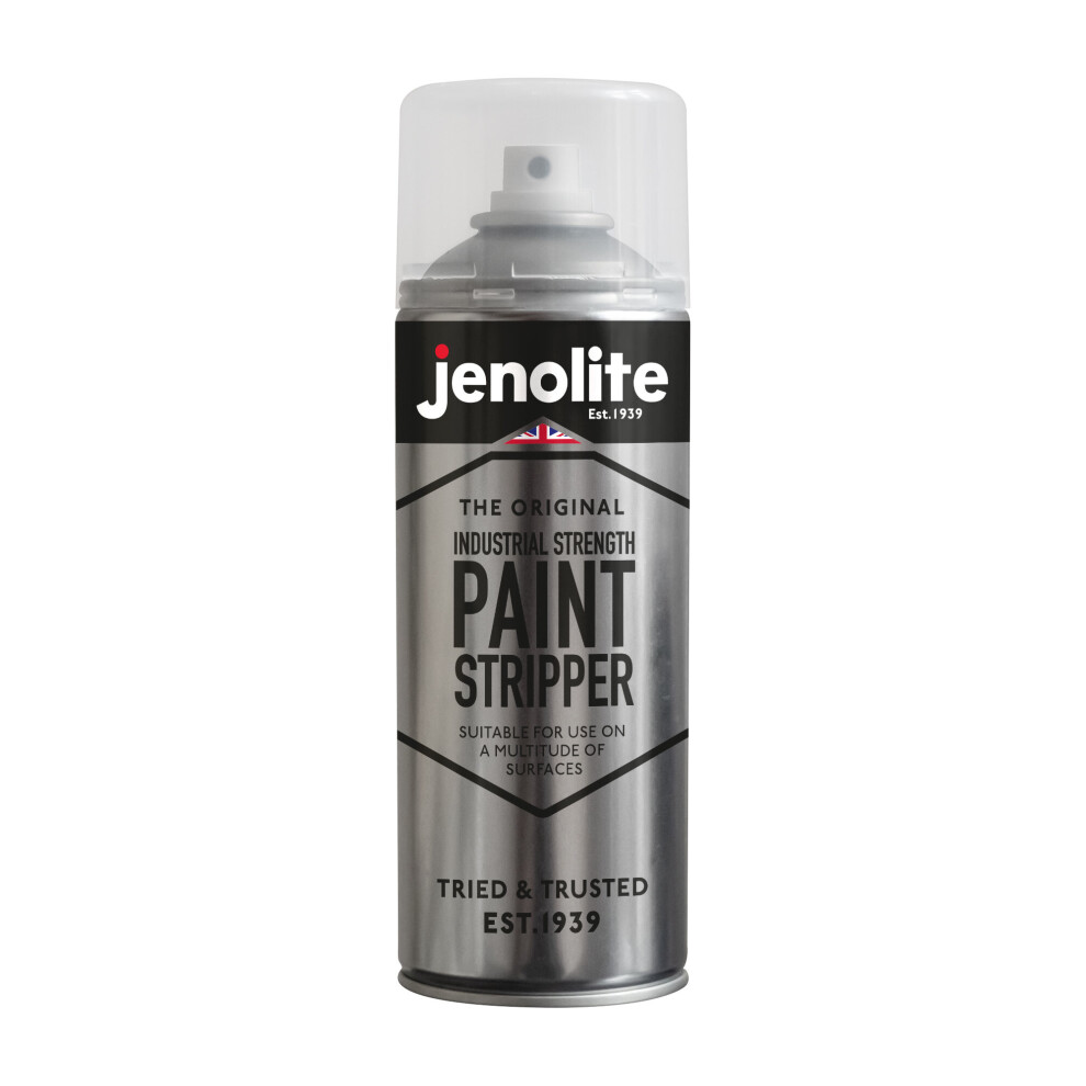 (1) JENOLITE Industrial Strength Paint Stripper/Paint Remover Aerosol - Use on Wood, Metal, Brick, Concrete - Paints, Varnishes, Lacquers, Adhesives