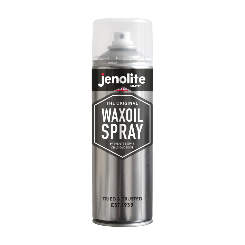 (1) JENOLITE Waxoil - Rust Prevention and Protection Aerosol Spray - Car/Bike/Motorcycle Corrosion Protection Spray