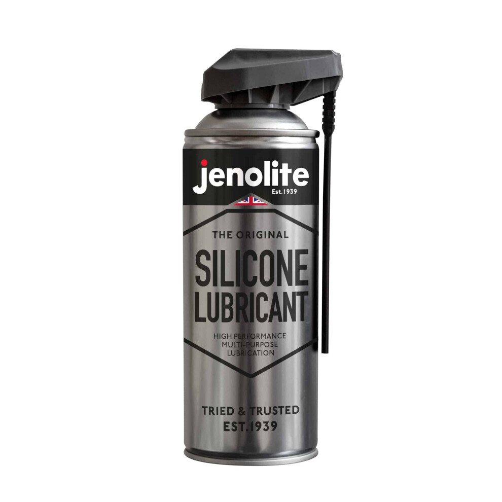 (1) JENOLITE Silicone Spray Lubricant - High Performance Multi-Purpose Lubrication - Heat Resistant, Repels Dirt & Moisture, Non-Toxic Lubricant