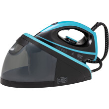 Black + Decker BXSS22009GB Steam Station, 2800W, 1.5L, Black and Aqua
