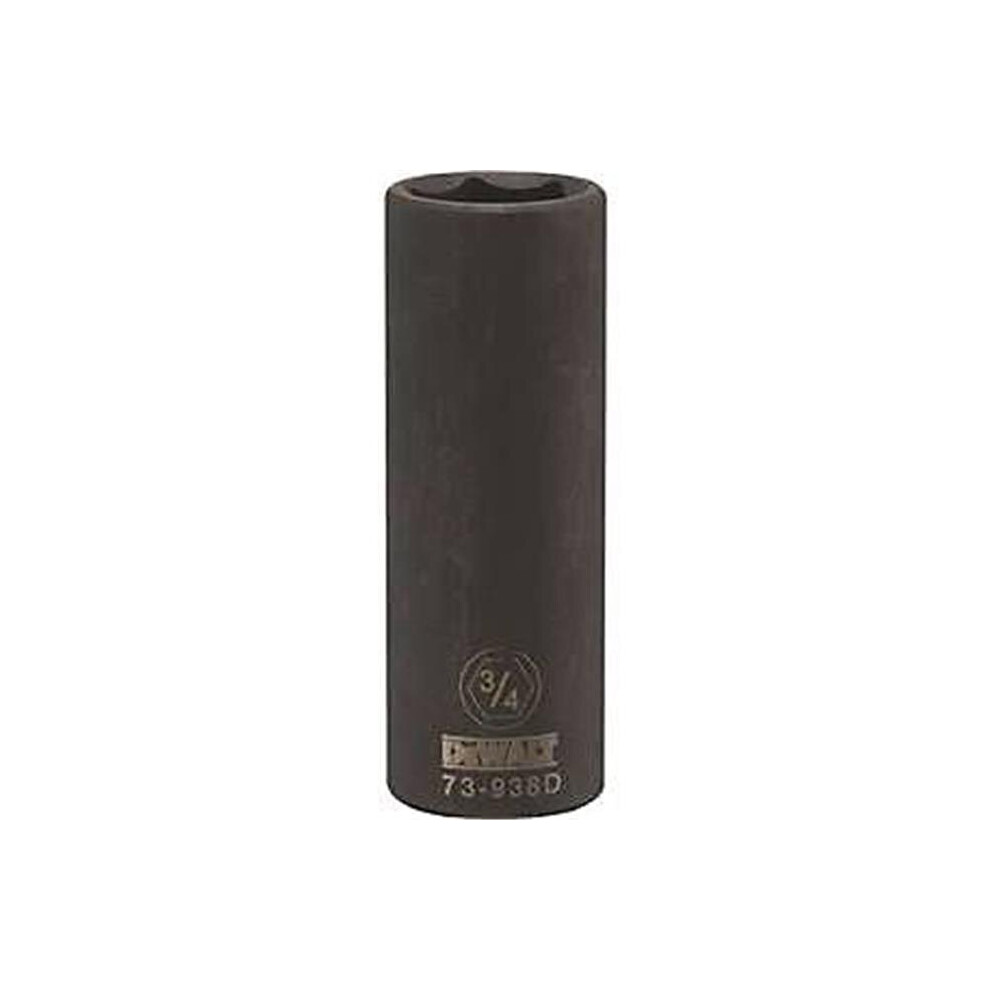 Stanley Tools Dwmt73938osp Impact 0.5 Drive 6 Point Socket, 0.75 In.
