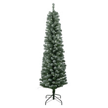 (6ft) AAMEN Artificial Slimline Green Pencil Christmas Tree
