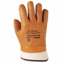 Ansell  Vinyl Gloves, 10, Orange
