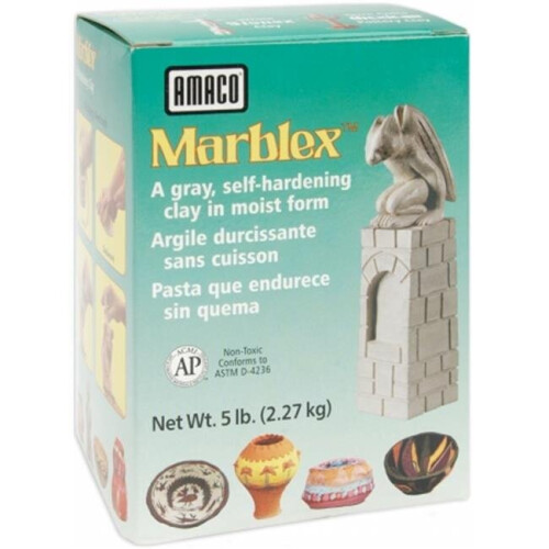 Amaco  Marblex Self-Hardening Clay 5 Pounds