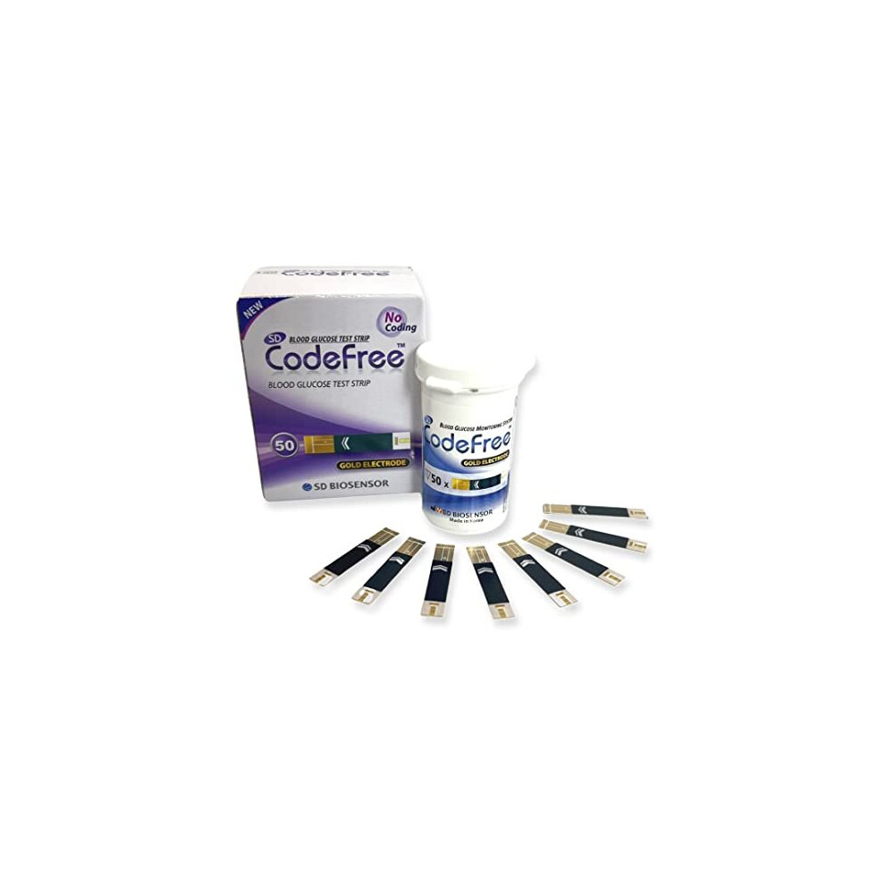Codefree 50 Blood Glucose Replacement Test Strips