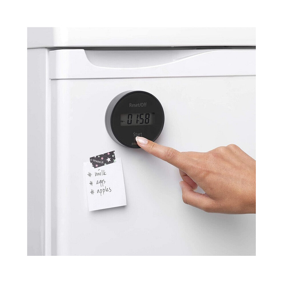 Brabantia Tasty+ Magnetic Kitchen Timer - Dark Grey