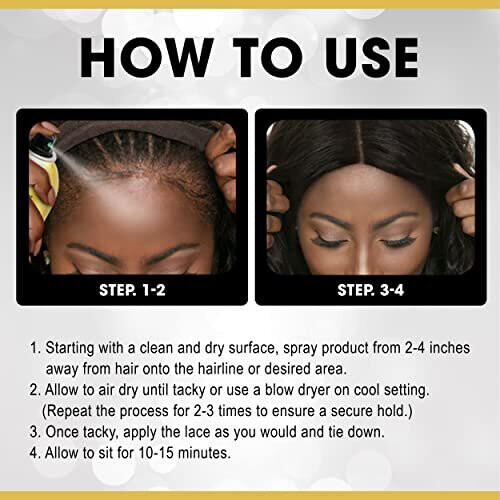 EBIN NEW YORK / WONDER LACE BOND WIG ADHESIVE SPRAY - SENSITIVE (14.2OZ/ 400ML) 2