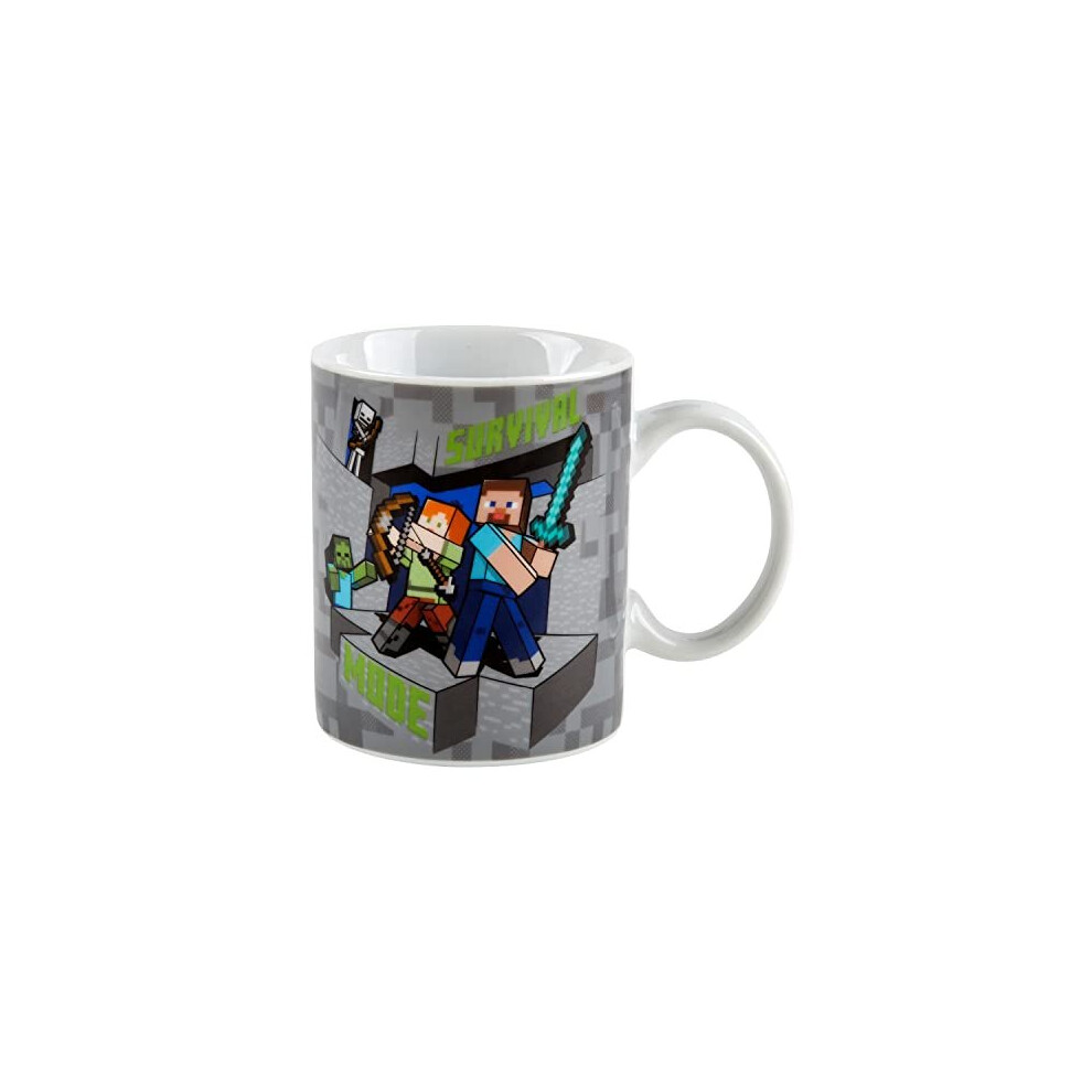 Minecraft Ceramic Mug | Hot & Cold Drinks | Home Or Office | Gift for Adult Kids | 312 ML