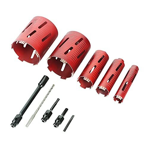 TIMco TIMCO Premium Torr Diamantkärndrillkit - 5-delars - Röd