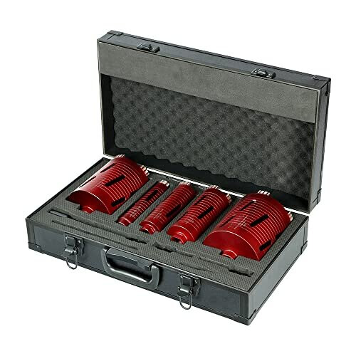 TIMco TIMCO Premium Torr Diamantkärndrillkit - 5-delars - Röd 1