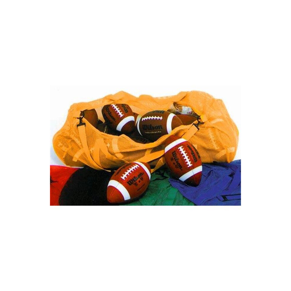 Olympia Sports 36 in. x 15 in. Zippered Mesh Bag - Orange