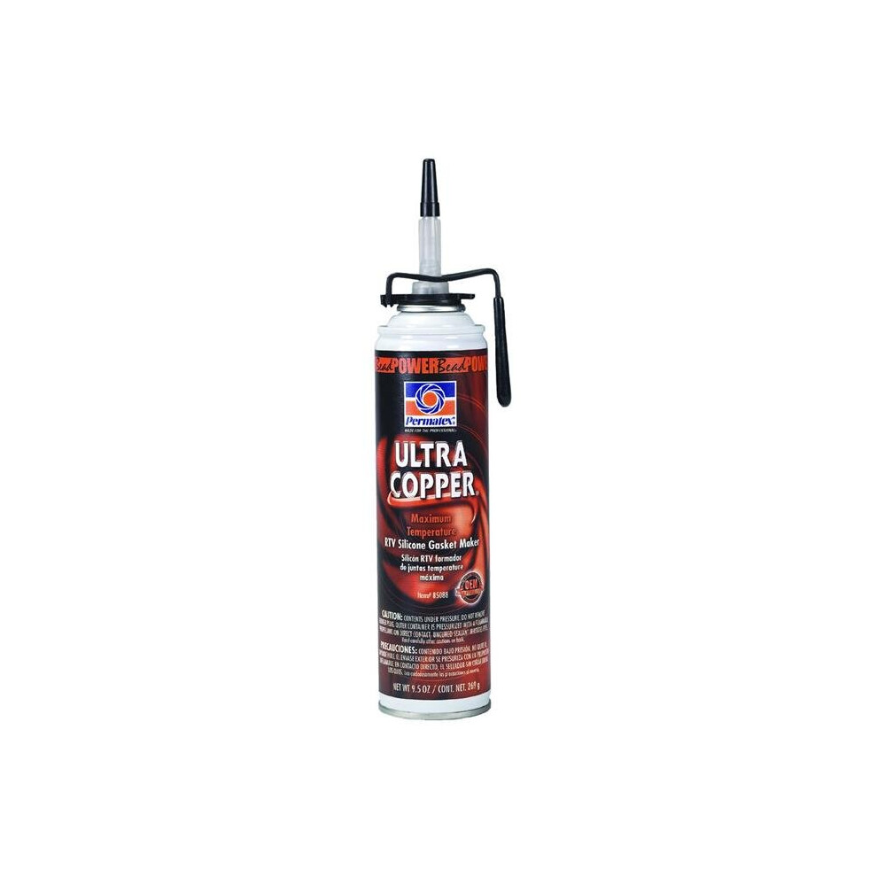 Permatex #101 Ultra Copper Maximum Temp Gasket Maker 3Oz 758218917466