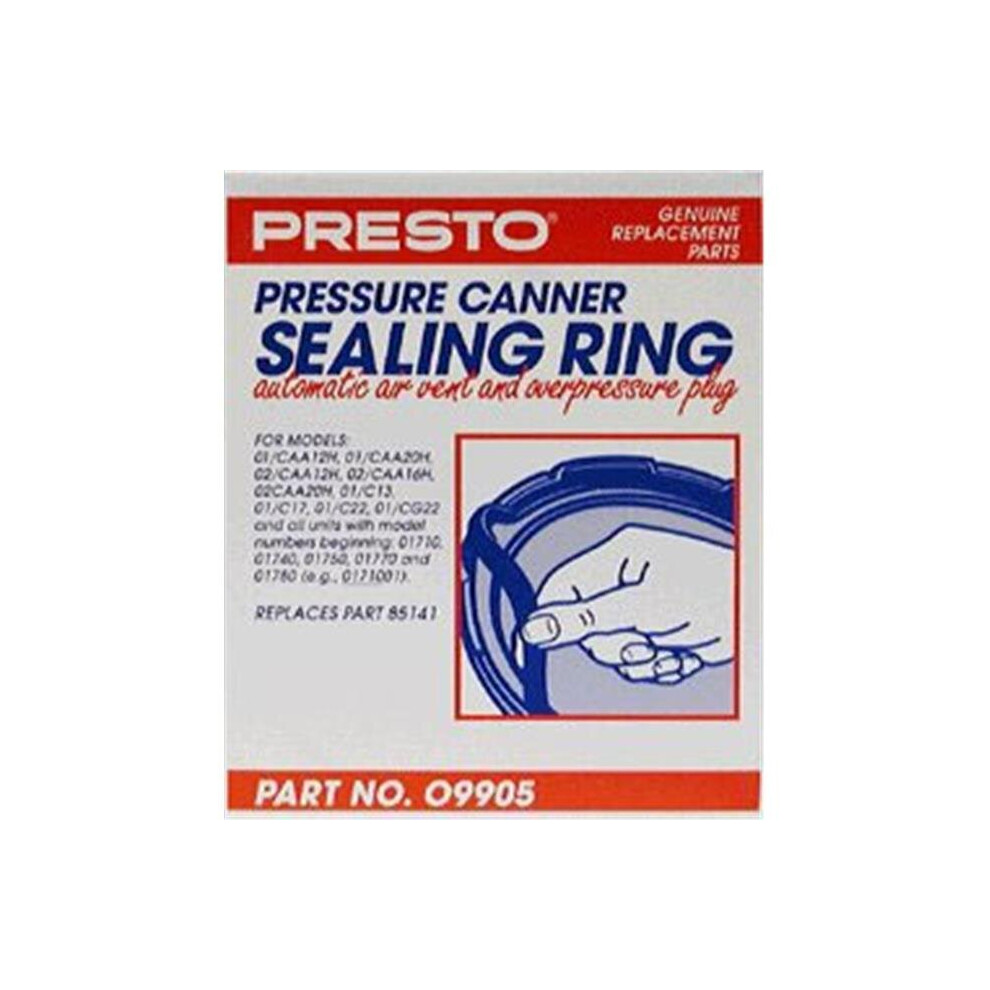 Presto  Pressure Canner Sealing Ring  Air Vent and Plug