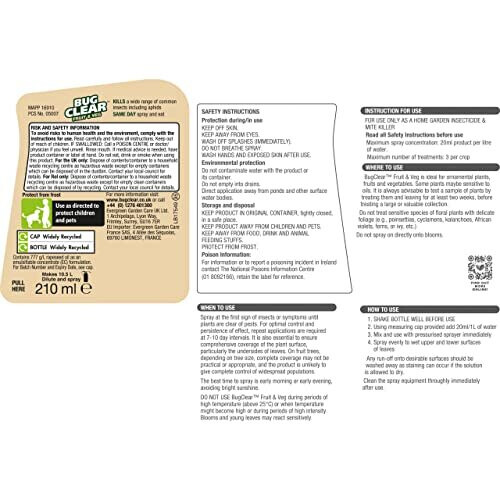 Bugclear Fruit and Veg Plant Protection, 210ml 1