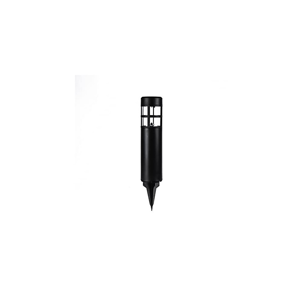 STATUS Coolah Outdoor Garden Solar Light / 3 Pack of 7 Centimeter White LED Bollard Stake Solar Light / Stainless Steel / Waterproof Solar Light /
