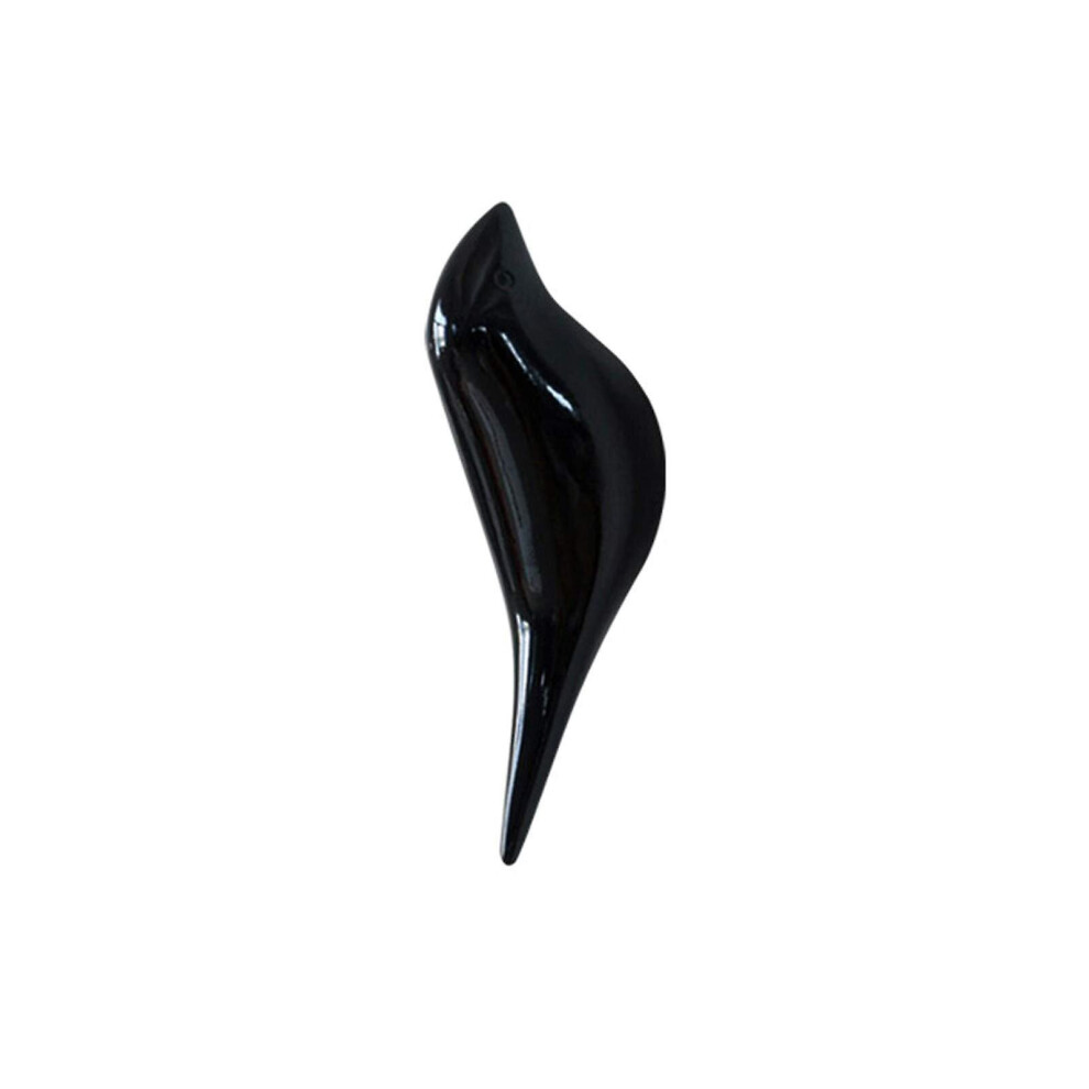 (Black) Bird Wall Hook Wall Mounted Resin Coat Hanger For Home Wall Decoration 768619198586