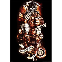 Posterazzi  Sons of Anarchy - Collage Poster Print - 24 x 36 in.