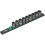 Wera Wera 05005490001 C Impaktor 1 Socket Spanner Insert Set 1/2 Inch Drive 9 Pieces, Black 1