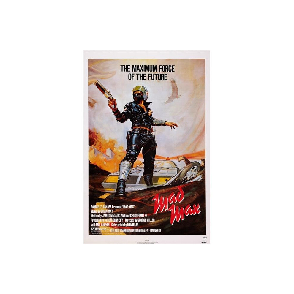 Everett Collection  Mad Max US Poster Art Mel Gibson 1979 American International & Courtesy Everett Collection Movie Poster Masterprint, 11 x 17