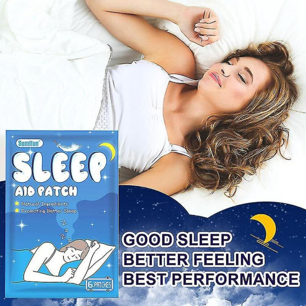 Insomnia Treatment Patch 6pcs/pack Improve Sleeping Patch Anxiety Stress Relieve Body Relax