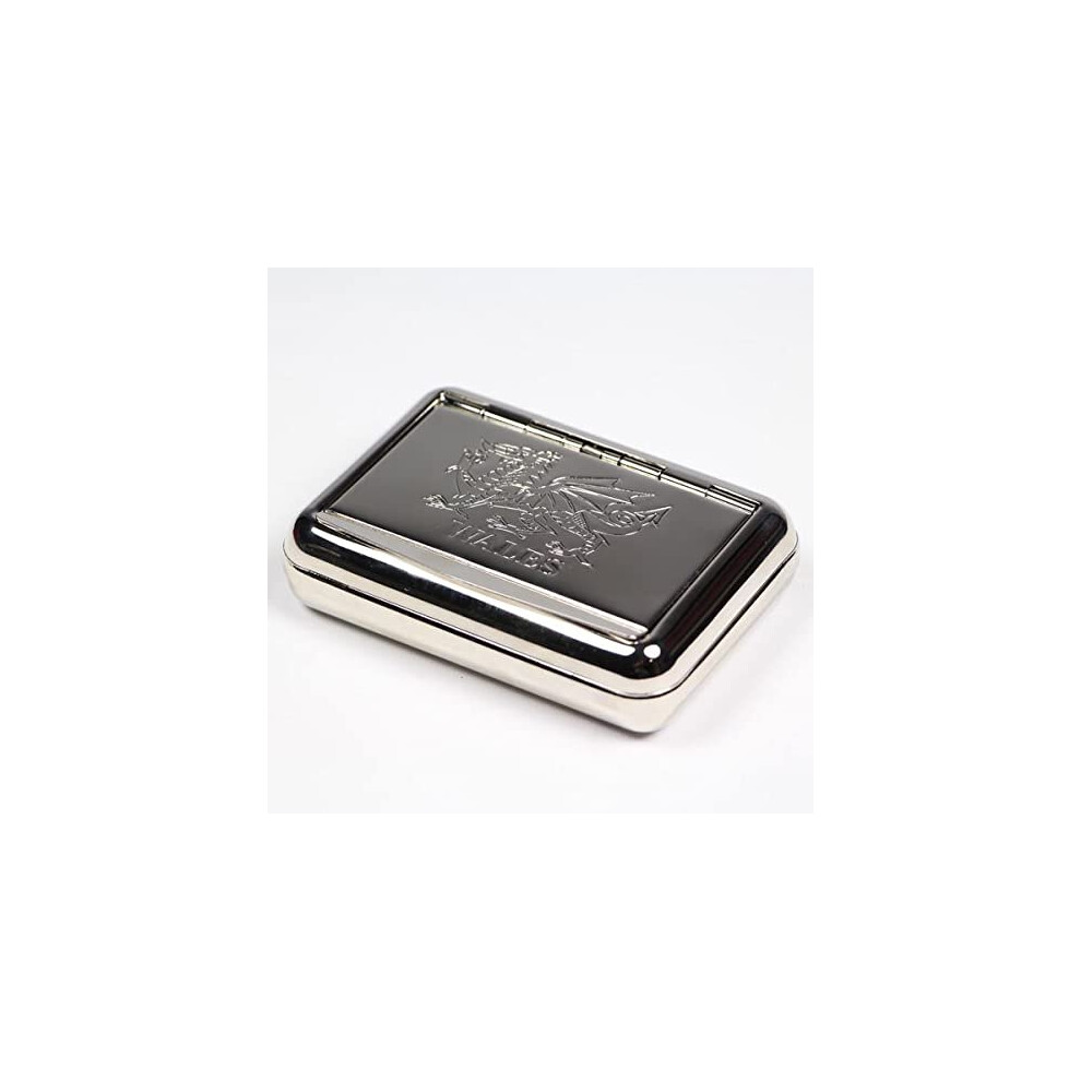 Rolling King Metal Tobacco Tin And Cigarette Case For Roll Ups Wales Kingsize Cone Holder And Rolling Papers King Size Box. Boxes For Hand Rolled