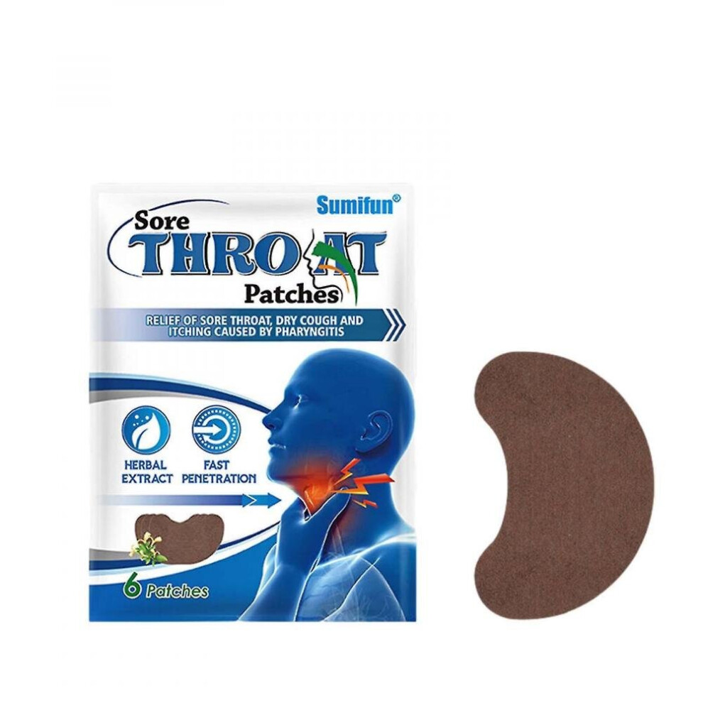 6 Throat Calming Patches Sore Throat Chronic Throat Patches