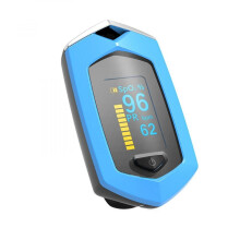 Fingertip Pulse Oximeter Saturation Monitor Ergonomically Designed Portable