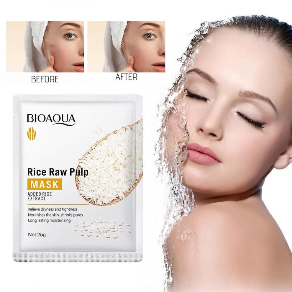Hkhbjs Rice Puree Mask Moisturizing Moisturizing Brightening Mask
