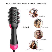 1000w Hair Dryer Hot Air Brush Styler And Volumizer Hair Straightener Curler Comb Roller One Step Electric Ion Blow Dryer Brush